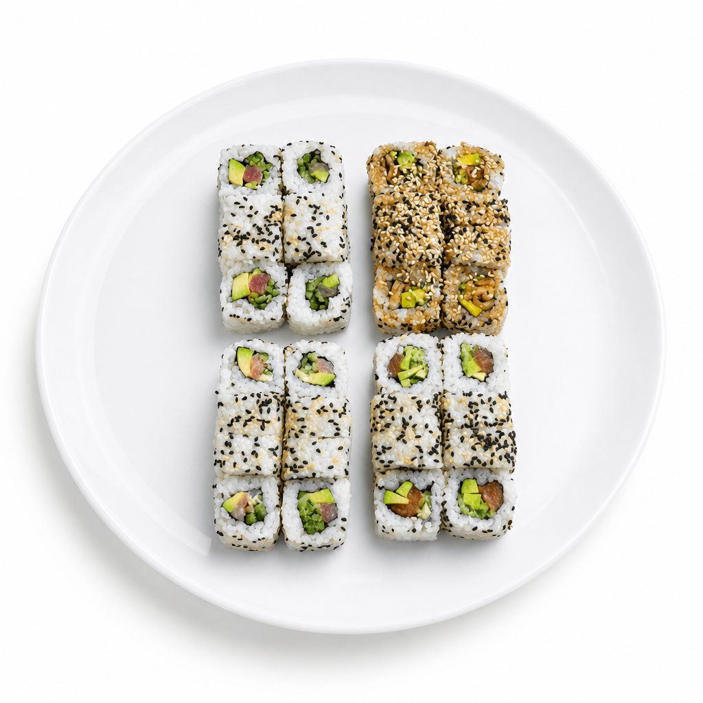California Maki (Sesame Seeds).