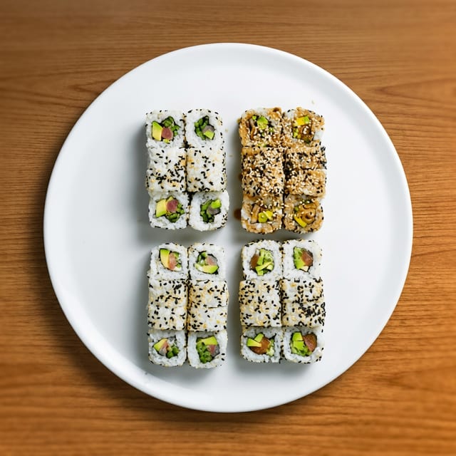 California Maki (Sesame Seeds).