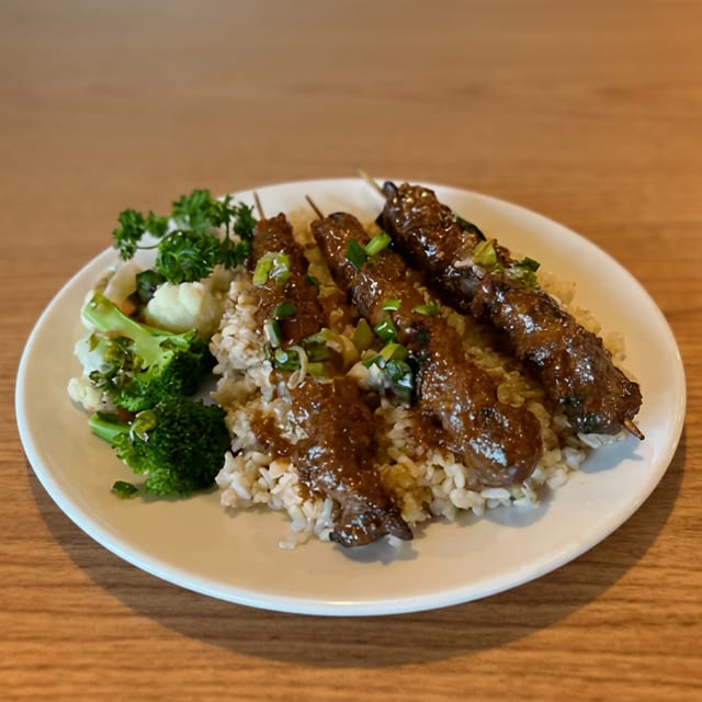 Sirloin Satay Stick.