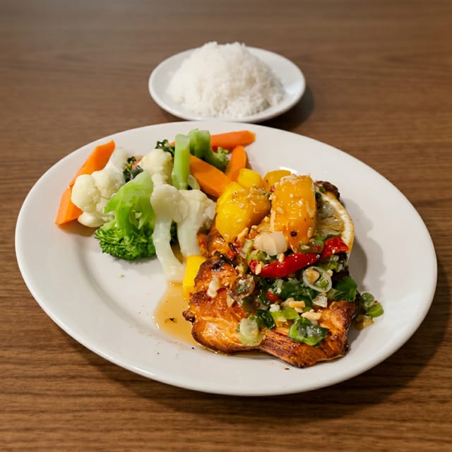 Grilled Salmon.