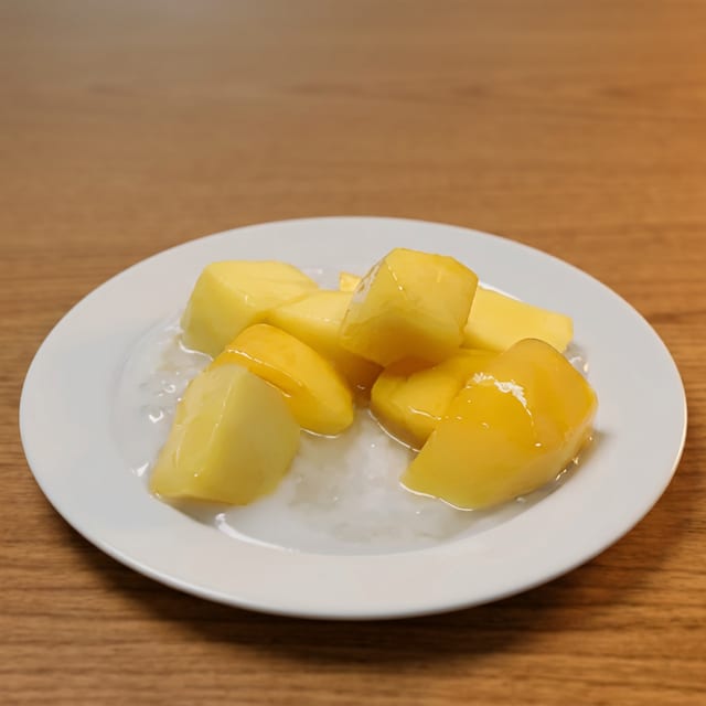 Mango and Coconut Sticky Rice.